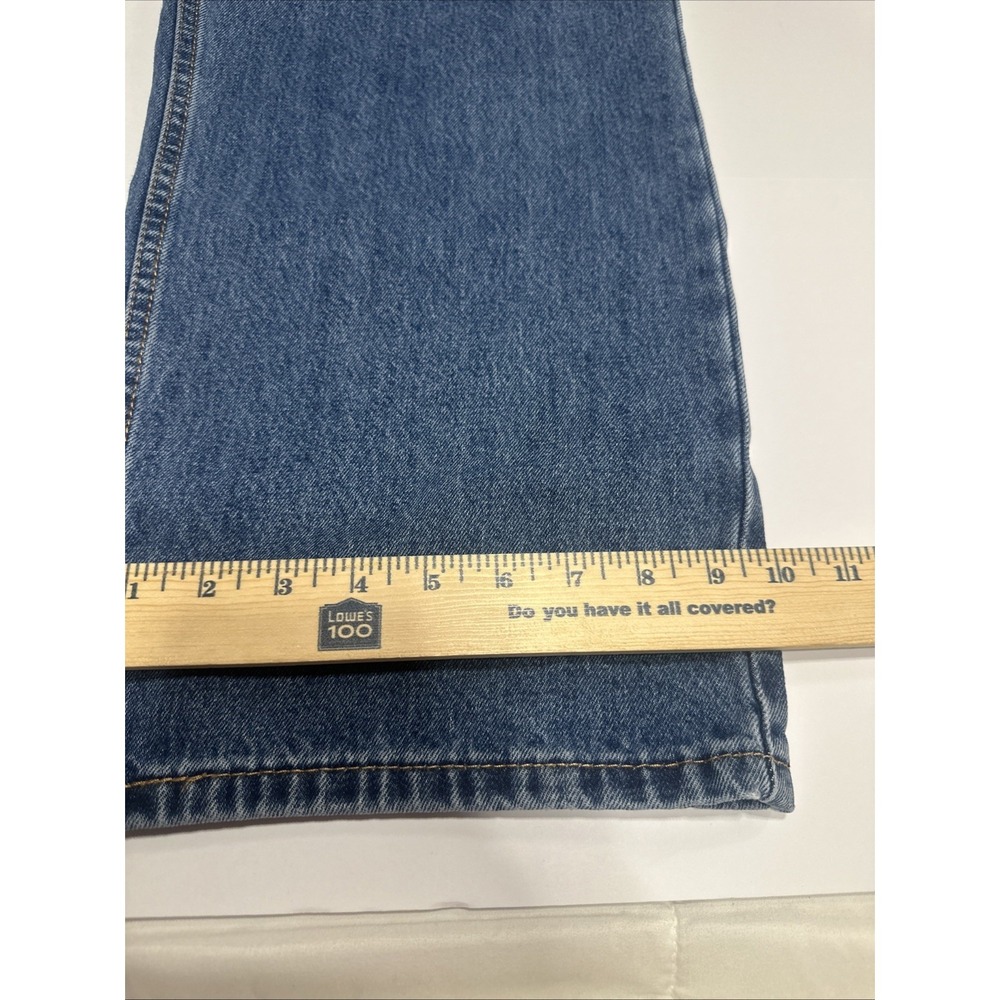 Levis Men's 505 Regular Fit Jeans, Big & Tall, Medium Stonewash, 46x32 - Picture 10 of 11